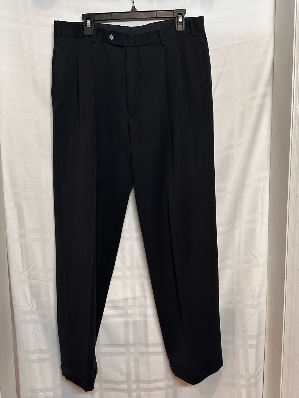 Brooks Brothers Black Pleated Dress Trousers